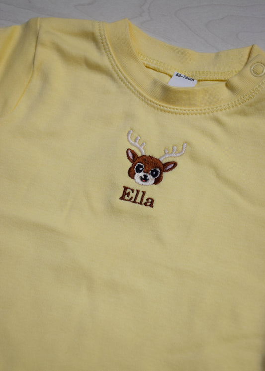 Baby T-shirt met figuurtje en naam
